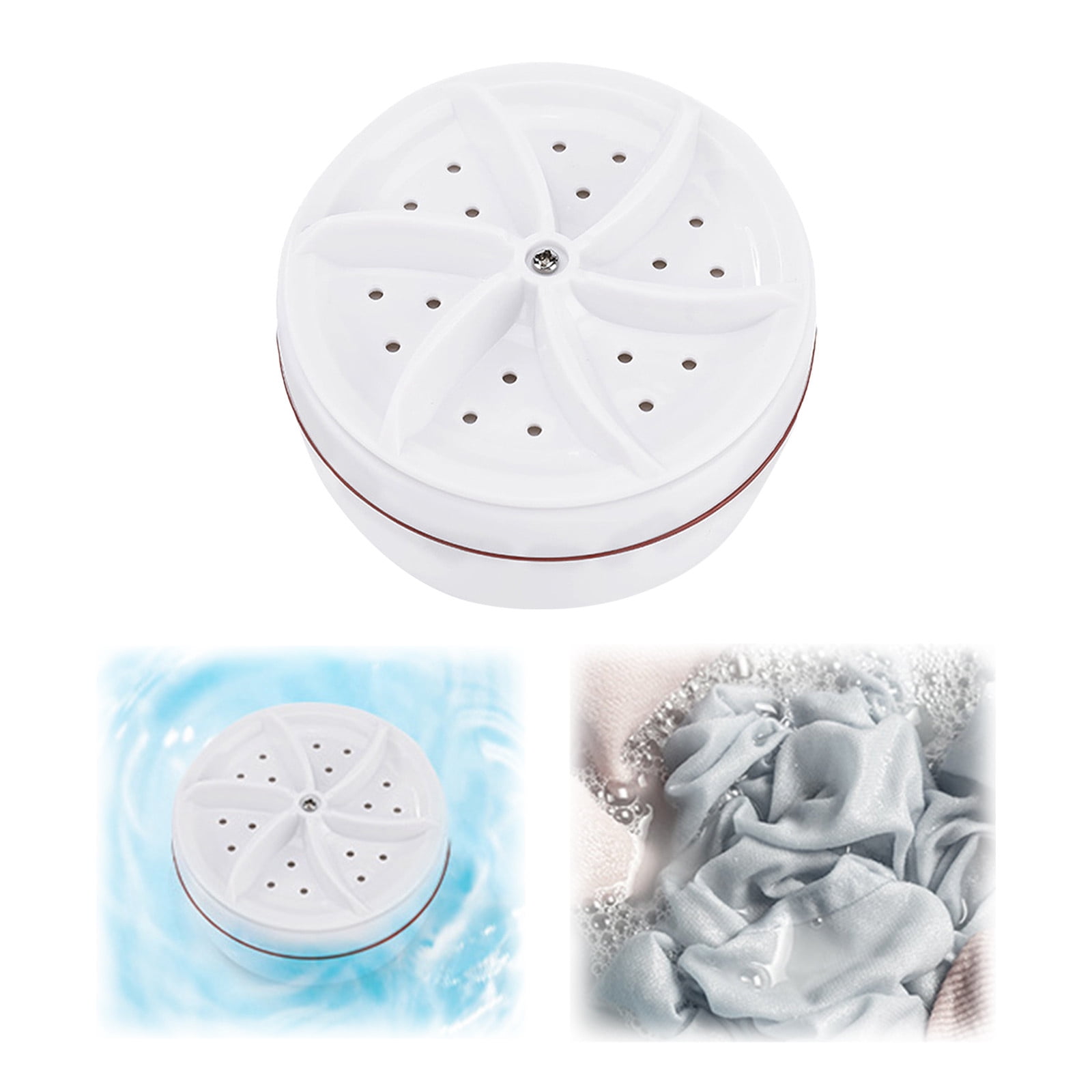 WIFKLSIIPG Portable Machine Suction Cup Turbine Washer | Travel Turbine Washer Multifunctional Washing Machine Portable Washing Machine for Home Travel Business Camping RV