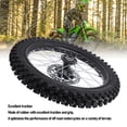 thumbnail image 3 of Front Wheel Rim Tire Replacement, Dirt Bike Front Wheel Assembly High Strength 70/100-17 2.75-17 Tire Inner Tube  for Pit Dirt Bike, 3 of 7