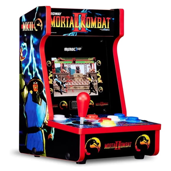 Arcade1Up Mortal Kombat II Countercade Counterop Arcade Machine w/ 3 Games & 7" LCD Screen