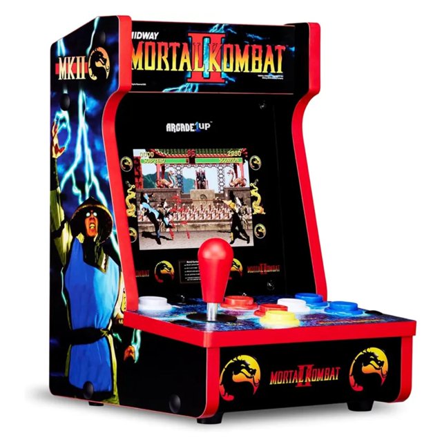 Arcade1Up Mortal Kombat II Countercade Counterop Arcade Machine w/ 3 Games & 7" LCD Screen