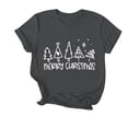 thumbnail image 2 of Amzcrzy Hauts d'Été pour Femmes Hauts de Noël Imprimés Col Rond Manches Courtes T-Shirt Haut Manches Courtes Col Rond T-Shirts pour Femmes Hauts Manches Courtes pour Femme, 2 of 4