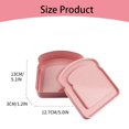 thumbnail image 3 of Oleegame 1PC Kids Snack Boxes For School Reusable Sandwich Containers Bread Snack Meals Plastic Shaped Food Storage Bread Boxes Gray, 3 of 9
