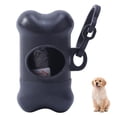 thumbnail image 1 of Bone Shaped Pet Waste Bag Dispenser Portable Outdoor Dog Poop Pick Up Holder with Garbage Organizer, 1 of 6