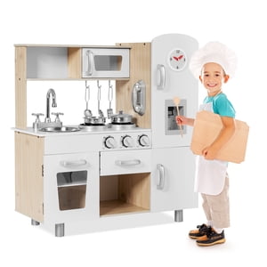Patiojoy Jeux de cuisine pour enfants avec des articles de cuisine assortis avec un distributeur d'eau pour les garçons et les filles