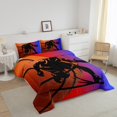 thumbnail image 3 of Erosebridal Sport Basketball Comforter Sets Queen Size,Ball Gamer Bedding Queen Comforter Set,Gradient Decor,Reversible,Ultra Soft,3 Pieces, 3 of 7