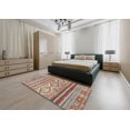 thumbnail image 4 of Ahgly Company Tapis d'Intérieur Carré Abstrait Sable Brun Sud-Ouest, 7 Pieds Carré, 4 of 6