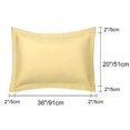 thumbnail image 2 of PiccoCasa Soft 1800 Microfiber Oxford Pillowcases 2Pcs, King Gold, 2 of 9