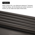 thumbnail image 4 of Unique Bargains Double Sided Color Flower Wrapping Paper Black 22.8'x22.8' Waterproof 10 Pack, 4 of 5