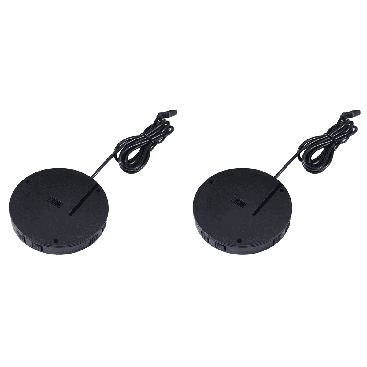 2X 15W Invisible Wireless Charger 20MM Air Separation Fast Charging Easy Installation Quick Charger,2 x wireless charger 6 x screw,Black