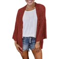 thumbnail image 1 of 2025 Cardigan pour Femmes Chandail Classique d'Automne Mode Cardigans Col Ras du Cou Col à Boutons Boléros pour Robes Tricot devant Ouvert, 1 of 8