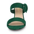 thumbnail image 3 of BLISSFUL STEP Women's Buckle Stiletto Heels Slide Sandals, 3 of 7