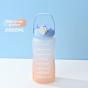 Dvkptbk Motivational Water Bottle with Time Marker 32oz Squeezing Ejection Opening BPA Free with Leakproof Wide Mouth and Fast Water Flowing for Outdoor Sport Water Bottles on Clearance