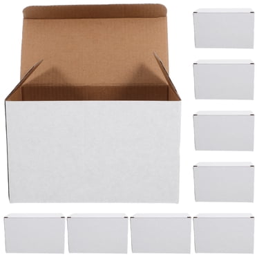 Shisuyan 10pcs Corrugated Package Box Multi-grid Packaging Box Wine Bottle Carrying Box Shipping Corrugated Box