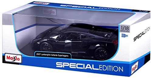 Maisto 31149bk 2007 Lamborghini Gallardo Superleggera Black 1-18