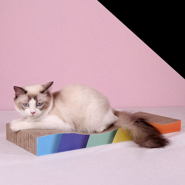 Cat Scratcher Board Claw Grinding Corrugated Paper Cat Toy Cat Scratch Pad