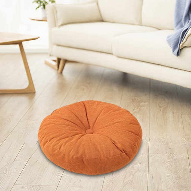 Matoen Cushion Thickened Fabric Round Balcony Tatami Windowsill Floor Machine Washable