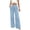 Light Blue, variant on ohmzyzo Wide Leg Jeans for Women Elastic High Waisted Pleated Jeans Stretchy Baggy Casual Loose Denim Pants with Pockets
