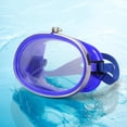 thumbnail image 2 of Oval Snorkeling Water Single Lens Wide View Glasses Goggles Eyewear Blue, 2 of 8