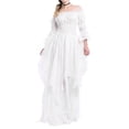 thumbnail image 5 of Ketyyh-chn99 Robes Maxi pour Femmes Décontractées de Plage Robe d'Été de Plage Robe d'Automne Décontractée Ample Mini-Robe Blanc,5TG, 5 of 5