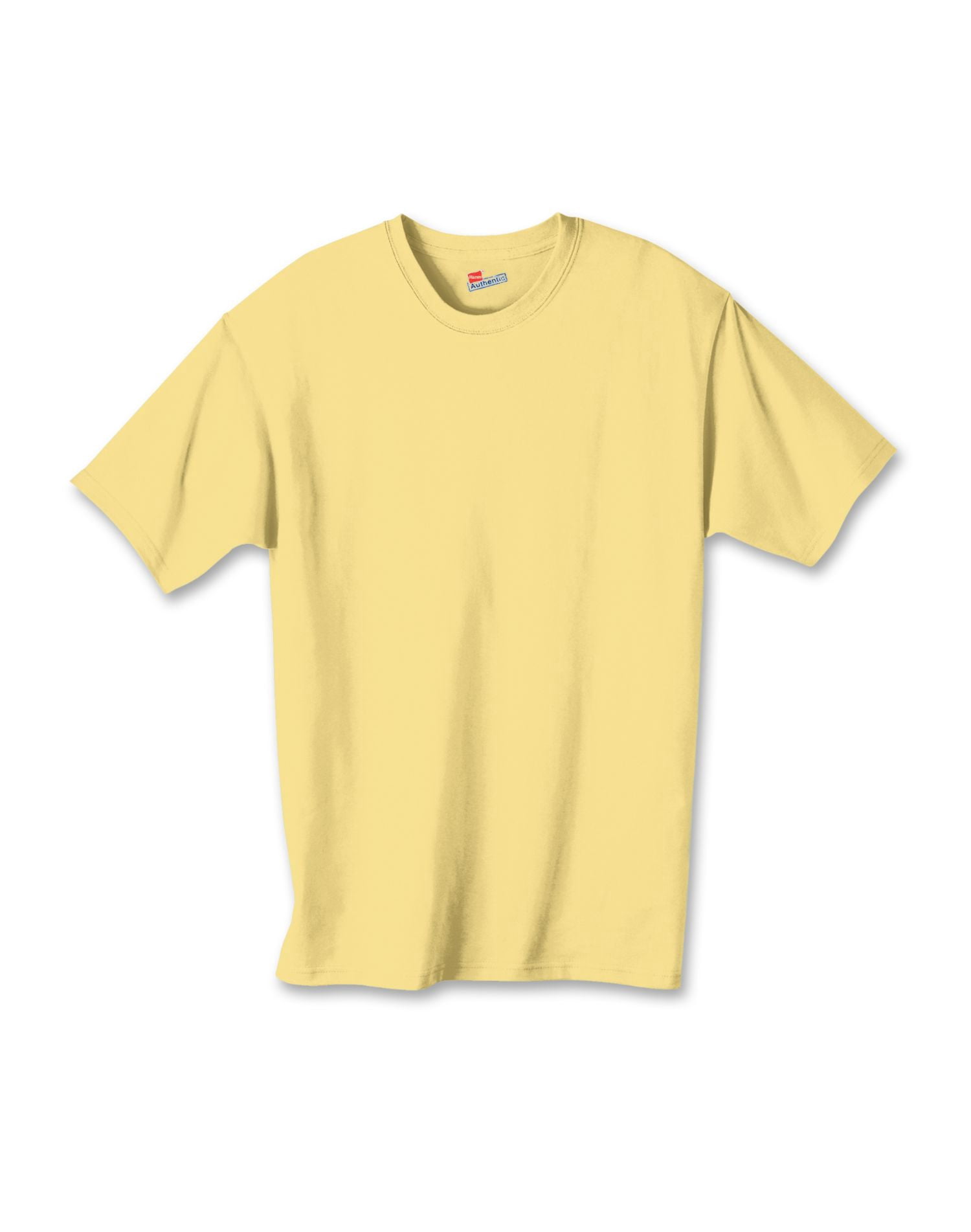 Hanes Authentic TAGLESS Kid`s Cotton T-Shirt, S, Daffodil Yellow