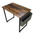 thumbnail image 1 of Bureau Compact pour Bureau à Domicile - Style Moderne avec Sac de Rangement Latéral - YD2009-T - Brun, 1 of 3