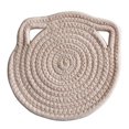thumbnail image 2 of EGNMCR Placemats Table Placemats Heat-resisting Cotton Rope Placemat With Hanging Ears ,Easy To Rinse A placemat, 2 of 2