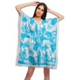 thumbnail image 1 of Moomaya Cutwork Lace Beach Kaftan For Women Printed Bikini Caftan Plus Size, 1 of 4