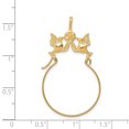 thumbnail image 2 of 14K Yellow Gold Polished Doves & Bow Charm Holder, 2 of 2