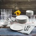 thumbnail image 1 of Gibson Home Everyday Round Ensemble de vaisselle de 48 pièces pour cuisine Basic Essentials Blanc, 1 of 13