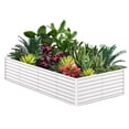 thumbnail image 1 of EDTara Galvanized Raised Garden Bed, Large Outdoor Planter Box with Open Base & Safety Edge, Rustproof Steel for Vegetables, Flowers, Herbs, 1 of 9