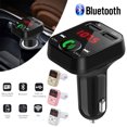 thumbnail image 2 of LeadingStar USB Car Wireless Car Auxiliary Adapter Bluetooth Car Kit with Dual USB Charging Ports FM Radio Transmitter Hands Free Calling, New, 1 Count, 2 of 8