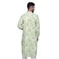 thumbnail image 4 of Atasi Kurta Imprimée Col Mandarin Décontractée Chemise Ethnique Longue Kurta Asymétrique, 4 of 6