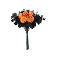 thumbnail image 1 of Outdoors Dried Roses Loose Flowers Flower Bouquet Roses With Pumpkin Black Flowers Bouquet With Black Table Centerpiece Decoration B, 1 of 4