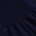 thumbnail image 5 of HKEJIAOI Liquidation d'Économies Robes Décontractées pour Femmes Cadeau de Noël Femmes Robe Évasée à Rayures à Col Licou Robe Sans Manches à Col Rond Bleu Foncé, 5 of 5