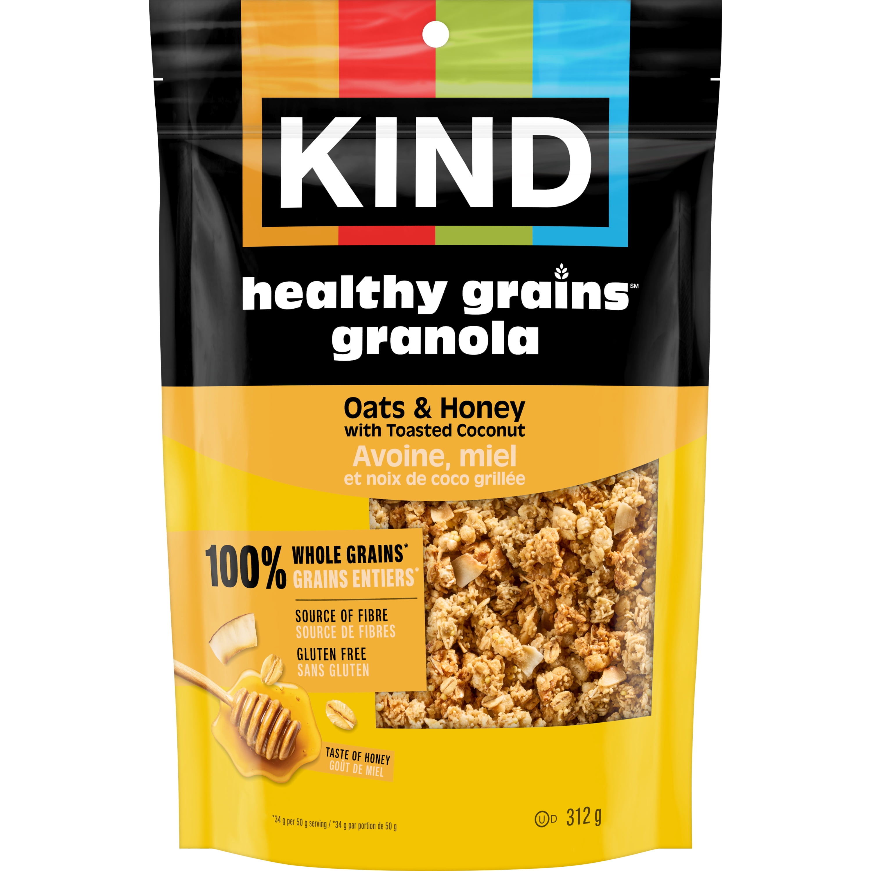 KIND Oats & Honey with Toasted Coconut Granola, 312g Bag