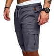 thumbnail image 4 of DPTALR Men's Plus Size Cargo Shorts Multi-Pockets Relaxed Summer Beach Shorts Pants, 4 of 7