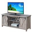 thumbnail image 2 of Pemberly Row Barn Door 52" TV Stand in Off White, 2 of 4