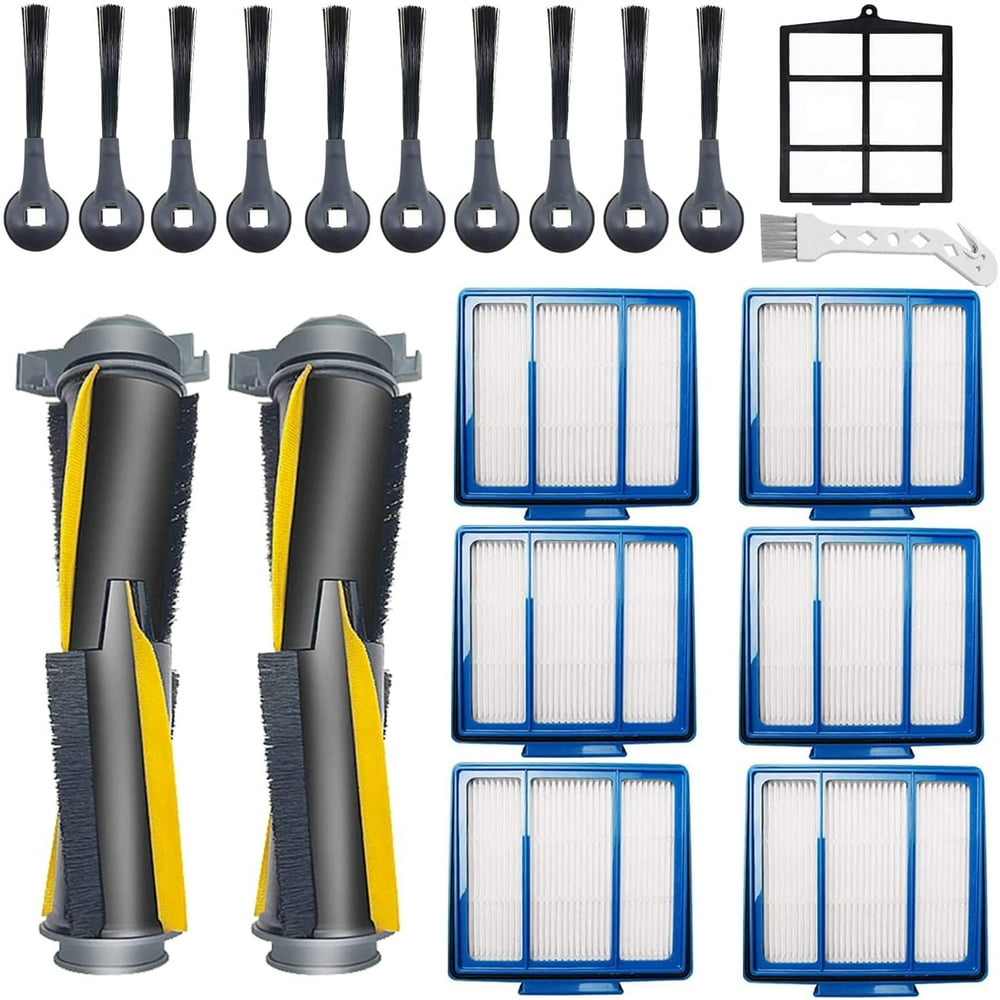 CNKOO Kit d'Accessoires pour Shark IQ RV1001AE Shark AV911S EZ AV1010AE RV1000 RV1001 AV970 AV993 AV1002AE UR1000SR UR1005AE Aspirateur Robot