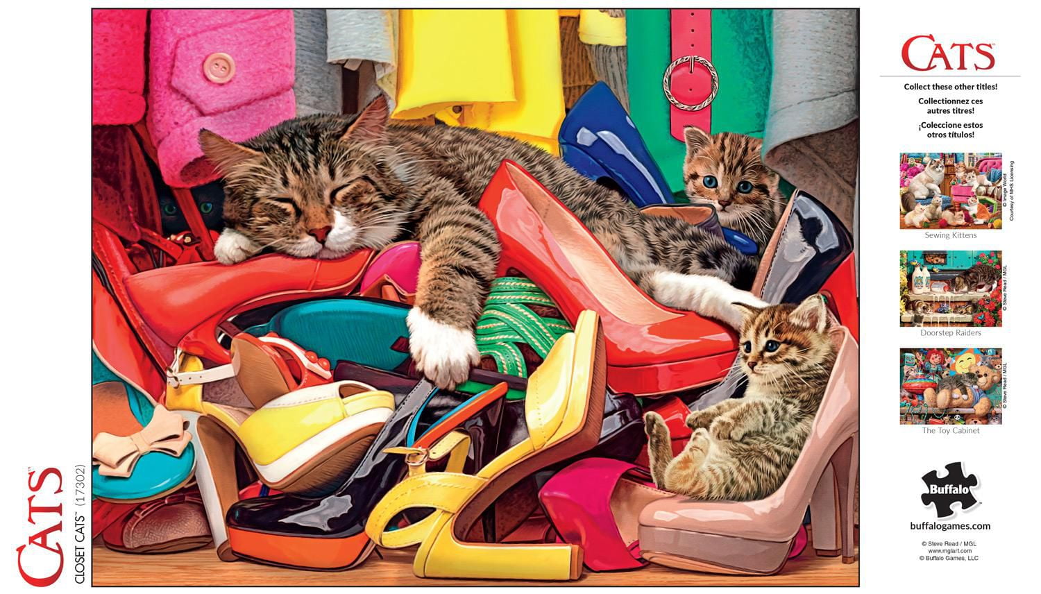 Buffalo Games - Le puzzle Steve Read - Closet Cats - en 750 pièces