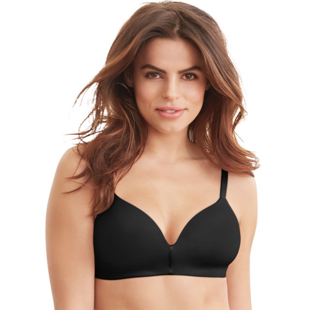 Maidenform Womens One Fabulous Fit 2.0 Wireless Bra, 34A, Black
