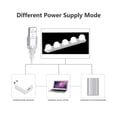 thumbnail image 4 of QualitChoice Portable LED Vanity Mirror Lights USB Rechargeable for Bathroom Dressing Room Vanity Table with 3 Lighting Modes, 4 of 6