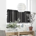 thumbnail image 4 of Valances for Windows Kitchen Curtains - Window Blackout Short Pole Pocket Curtain Panel, Suitable for Small Windows, Bathrooms, Basements Window Curtain Panels, 4 of 7