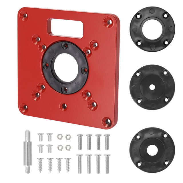 Amdohai Plaque d'Insertion pour Table de Défonceuse Multifonctionnelle Bancs de Menuiserie en Aluminium Modèles de Débroussailleuse Machine de Gravure