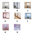 thumbnail image 4 of tredstone Maison Hôtel Rideau de Fenêtre de Remplacement Chambre Respirant Draperie Complète Protection de la Vie Privée Décoration Accessoire de Mobilier Bleu Ciel, 4 of 8