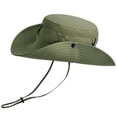 thumbnail image 1 of YIMWNYI Chapeau de Soleil pour Homme d'Extérieur, Chapeau de Pêche en Nylon Respirant avec Courroie Ajustable, Protection UV, Pliable, Léger pour la Randonnée, le Camping, l'Alpinisme et les Activités de Plein Air, 1 of 7