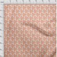 thumbnail image 4 of oneOone Velvet Dark Peach Fabric Asian Block Craft Projects Decor Fabric Printed By The Yard 58 Inch Wide, 4 of 4