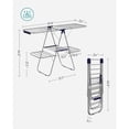 thumbnail image 4 of SONGMICS Clothes Drying Rack, Laundry Drying Rack, Free-Standing Drying Rack, Silver and Blue ULLR53BU, 4 of 6