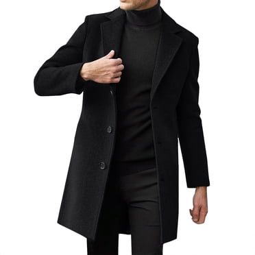 Liquidation! Hontri Manteau d'Hiver Coupe Ajustée pour Homme Col à Revers Manches Longues Veste en Cuir Matelassée Vintage Manteau Épaissi Veste en Peau de Mouton Vestes Décontractées pour Homme Bleu Marine 4TG
