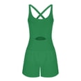 thumbnail image 4 of Yuyuzo Workout Romper for Women Sleeveless Short Jumpsuit Backless Yoga Rompers Atheletic Running Jumpsuits, 4 of 5