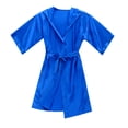 thumbnail image 2 of MIASHUI Peignoirs de Pyjama pour Enfants Garçons Filles en Soie Satinée à Capuche, Bleu, 8-9 Ans, 2 of 7